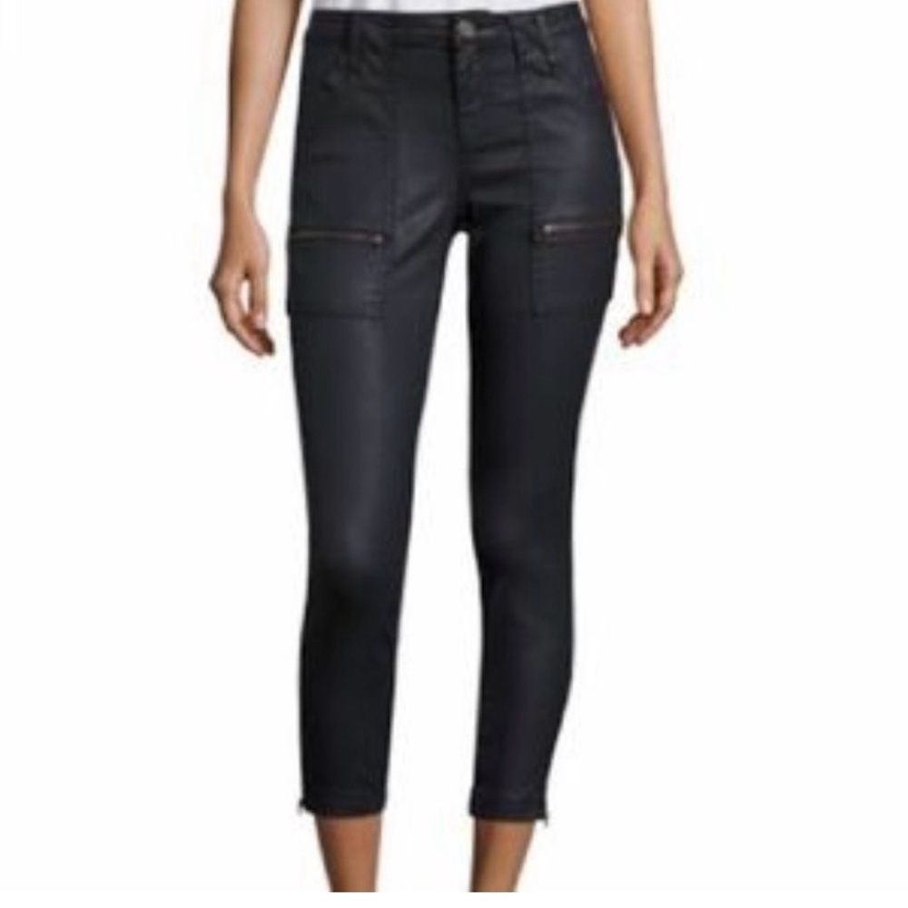 Joie Park Skinny Coated Black Jeans